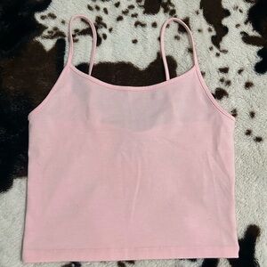 Pink Spaghetti Strap Top